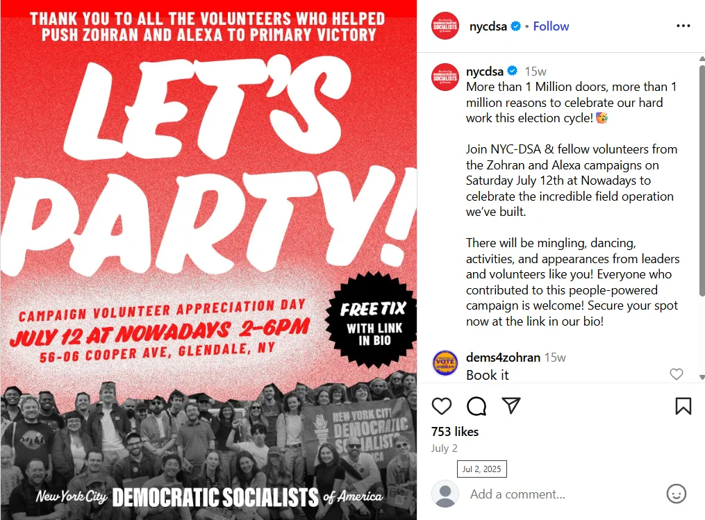 Let's Party!Campaign Volunteer Appreciation Day